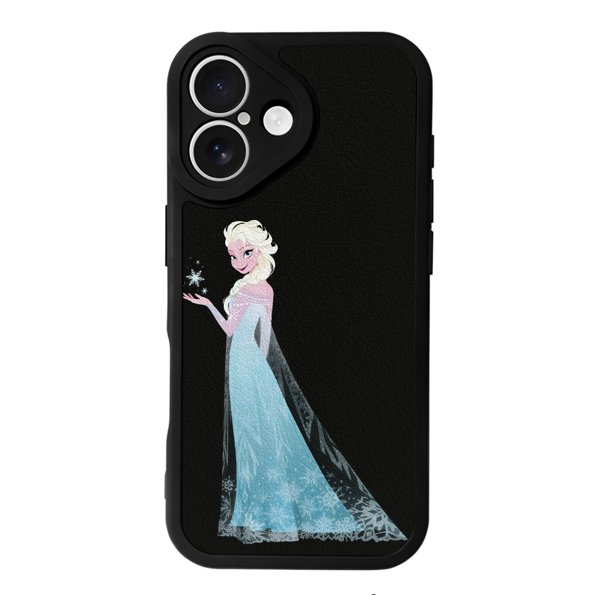 （画像用） アナと雪の女王 アンナ エルサ Frozen Anna Elsa 【iPhone 16シリーズ対応】シリコンスマホケース（レザー調） 材質：シリコン